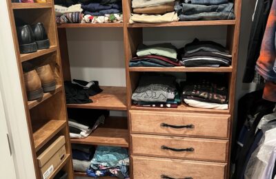 Closet Shelves and Plywood Edging